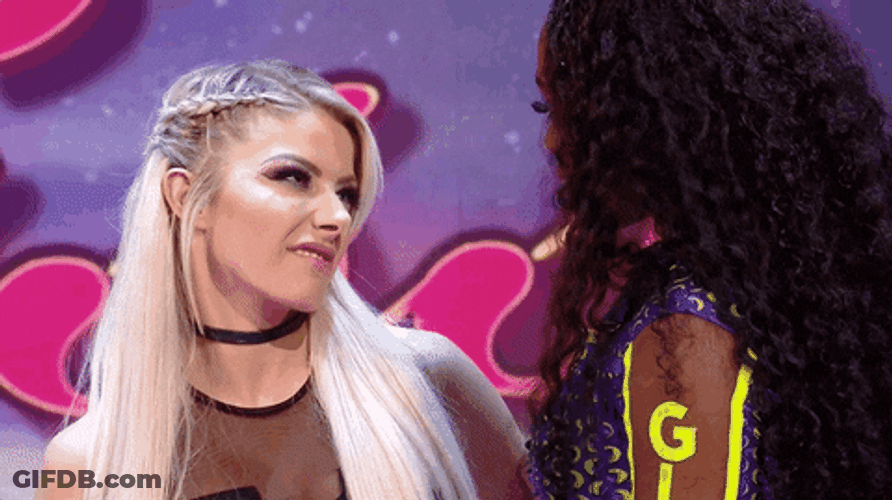 We Wrestler Alexa Bliss Sarcastic Smile GIF
