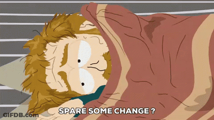Weak Homeless Beg Spare Change GIF