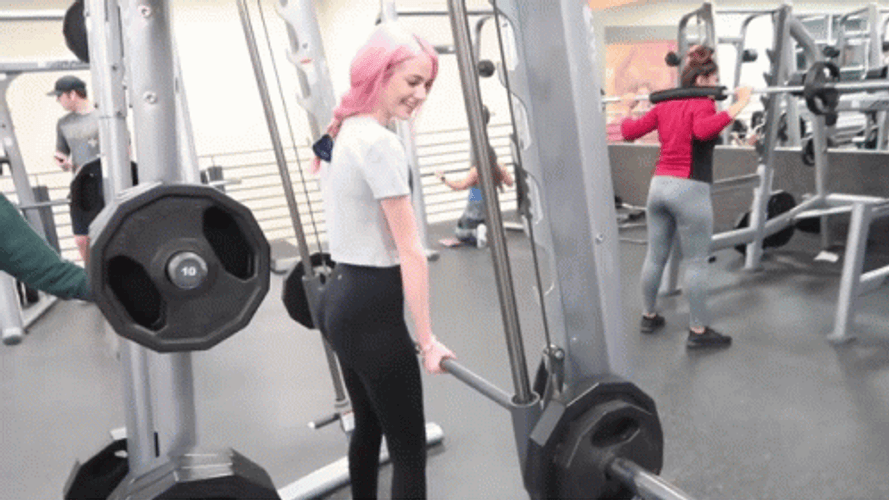 Weak Newbie Lady Kennedy Walsh Working Out GIF