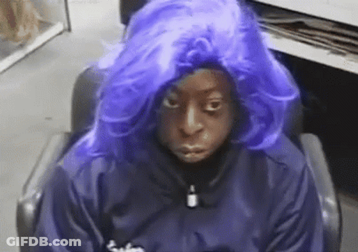 Wearing Colored Wig Beetlejuice Meme GIF