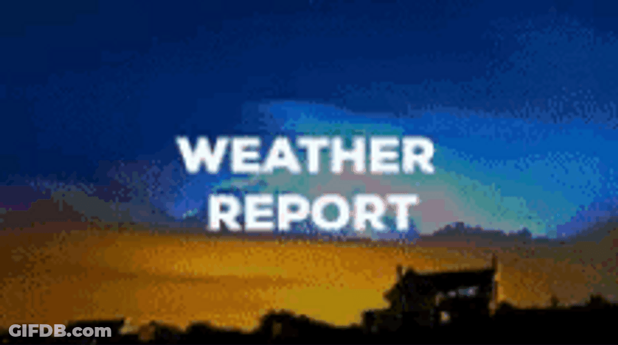 Weather Report With Colorful Sky GIF