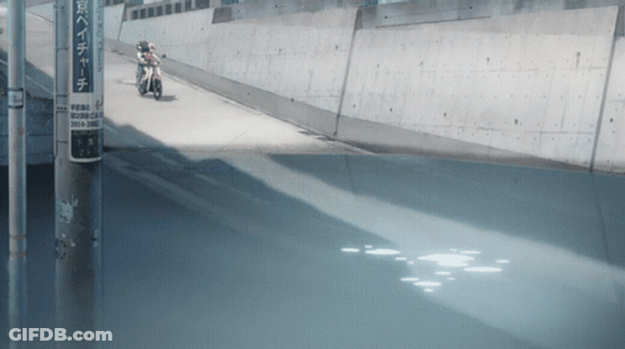 Weathering With You Dangerously Riding Motorcycle GIF