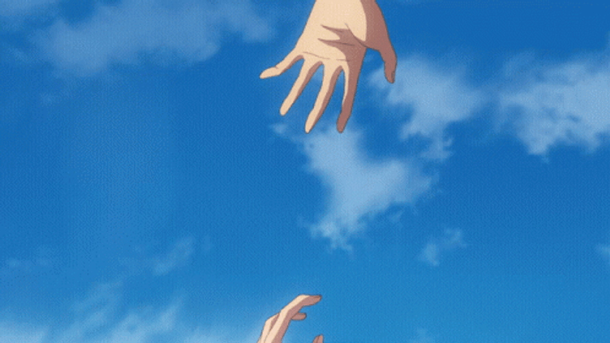 Weathering With You Hands Trying To Hold GIF