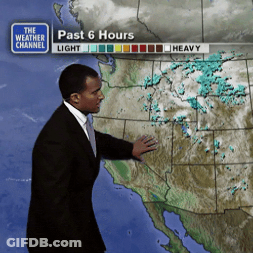 Weatherman Paul Goodloe 90S Weather Reporting GIF