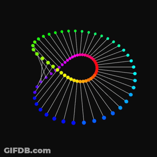 Weaving Pattern Dot Colorful Optical Illusion GIF