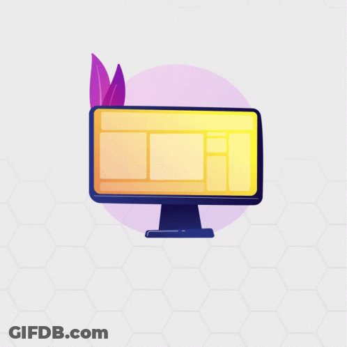 Web Design Ad Man And Woman Working On Computer GIF