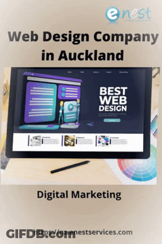 Web Design Company Advertisement Auckland Computer Screen GIF