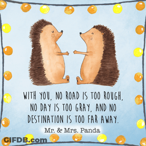 Wedding Anniversary Cute Hedgehog GIF