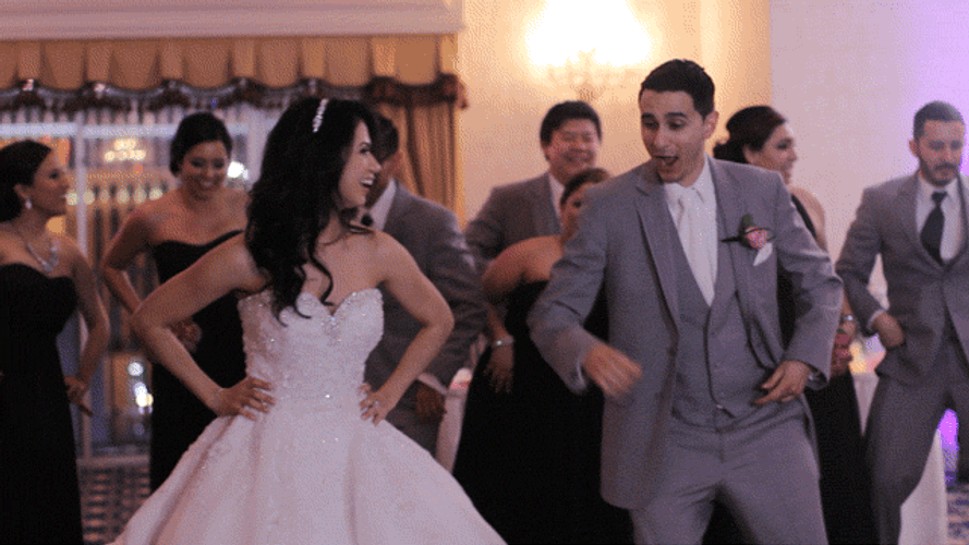 Wedding Couple Cowboy Dance GIF