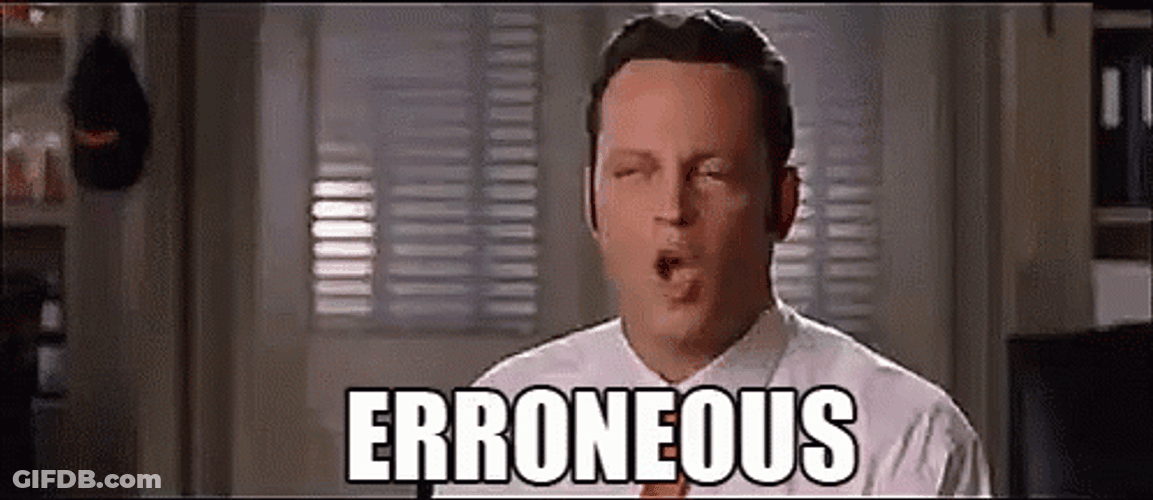 Wedding Crashers Erroneous Wrong Incorrect GIF