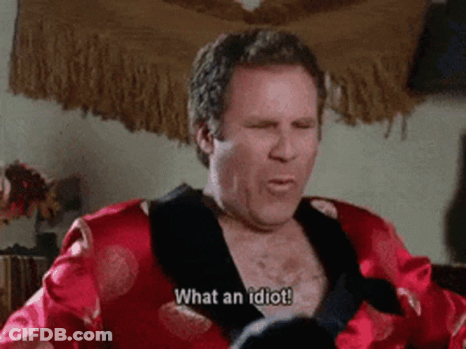 Wedding Crashers Idiot GIF
