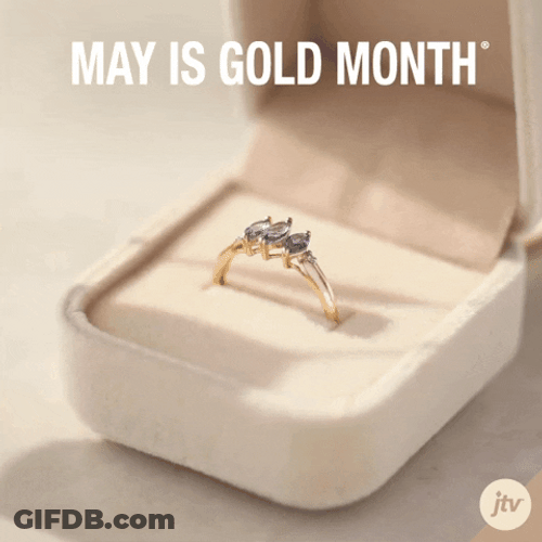 Wedding Ring Gold Month GIF