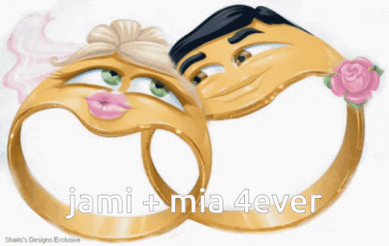 Wedding Rings With Face GIF