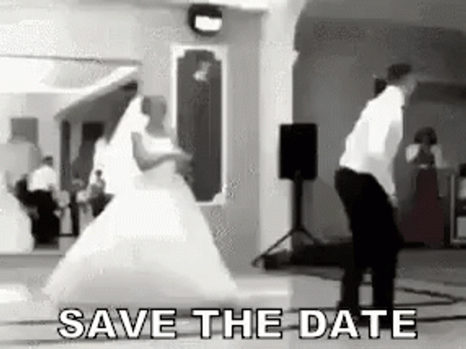 Wedding Twerk Save The Date GIF