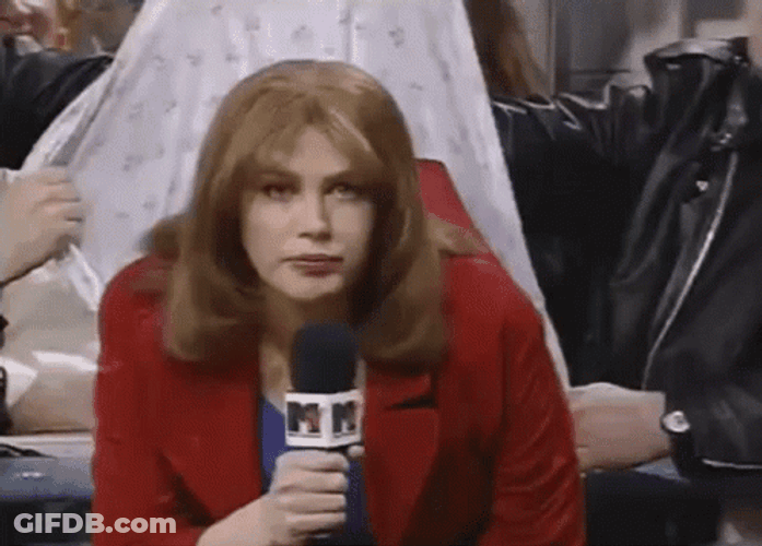Wedgie Female Reporter GIF