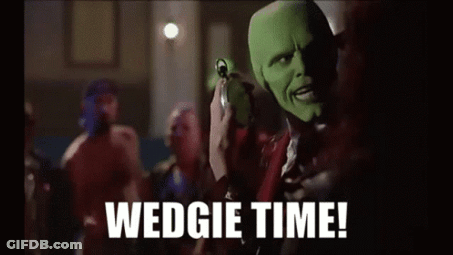 Wedgie Mask Man GIF