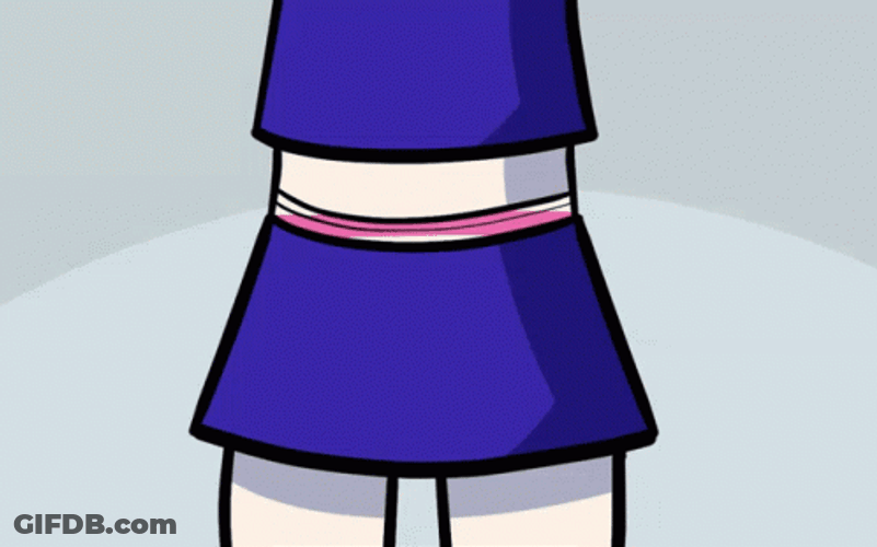 Wedgie Mona Cheerleader GIF
