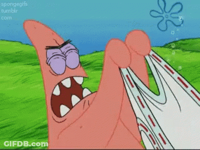Wedgie Patrick Star GIF