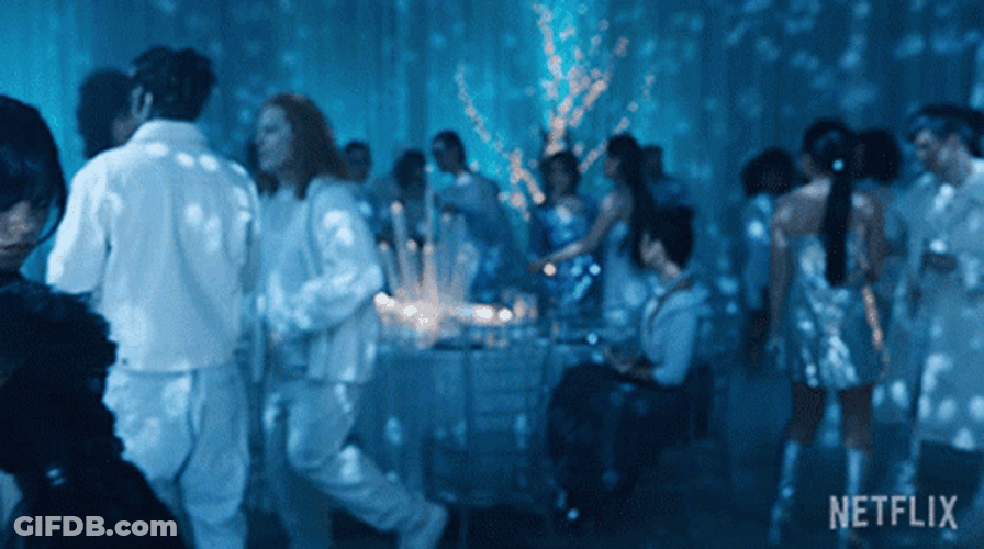 Wednesday Adams Hand Shuffle Dancing GIF