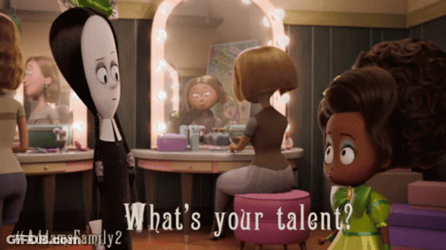 Wednesday Addams Cartoon GIF