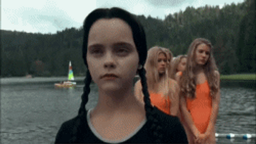 Wednesday Addams Halloween With The Girls GIF