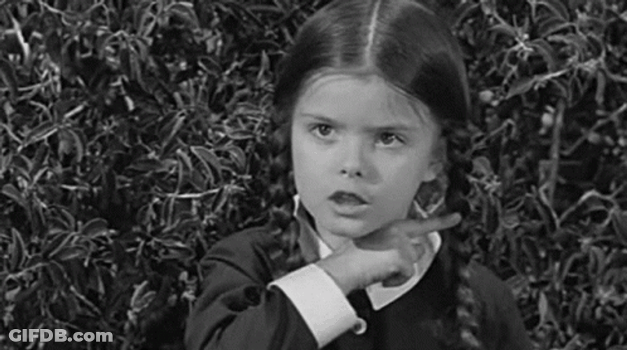 Wednesday Addams Kills Warning GIF