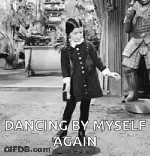Wednesday Dancing Alone Again Meme GIF