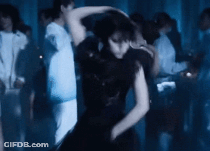 Wednesday Jenna Ortega Intense Dancing GIF