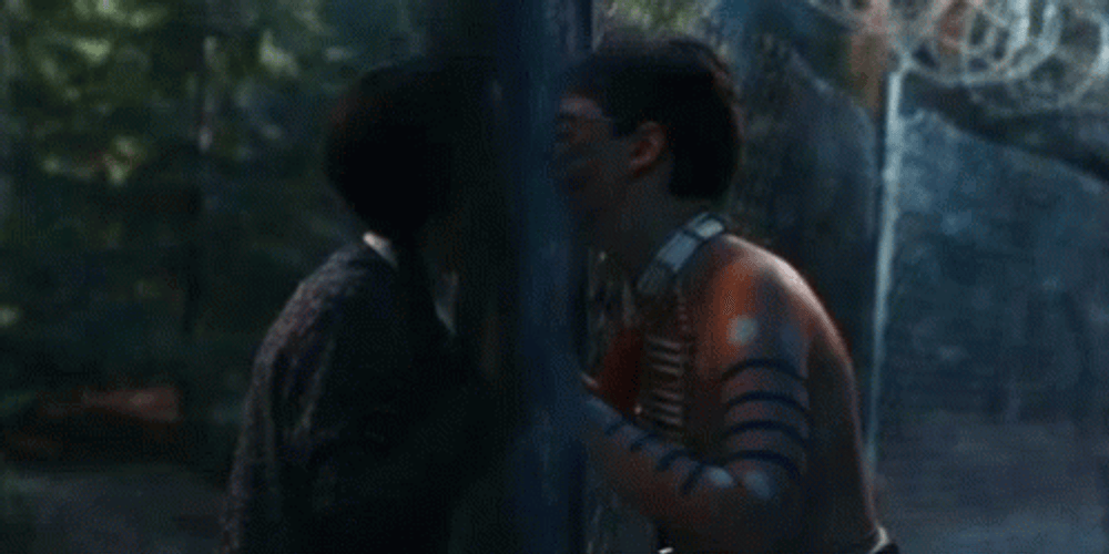 Wednesday Kissed Joel On Addams Family Thanksgiving GIF