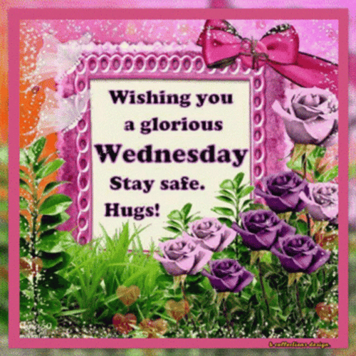 Wednesday Morning Flowers And Ribbon GIF