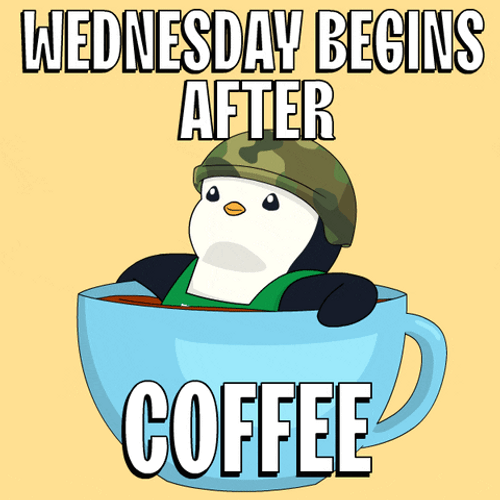 Wednesday Morning Fudgy Penguin Coffee GIF
