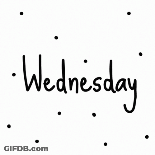 Wednesday Word With Polka Dots GIF