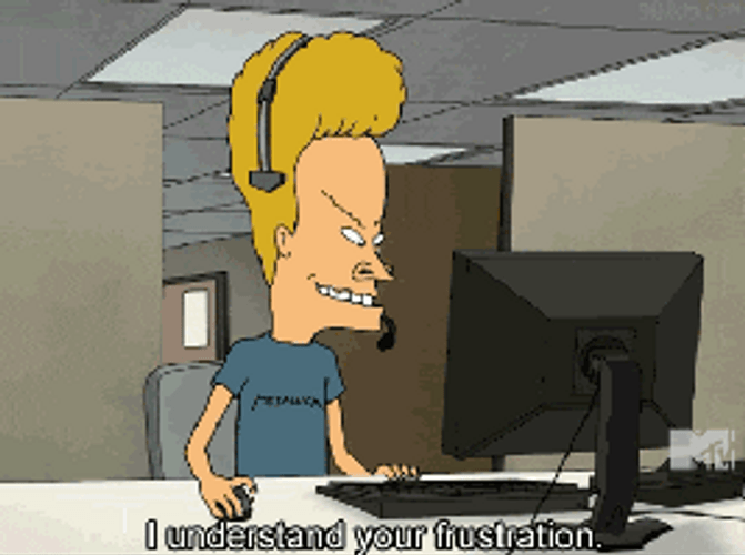 Wednesday Work Meme Beavis Call Center GIF