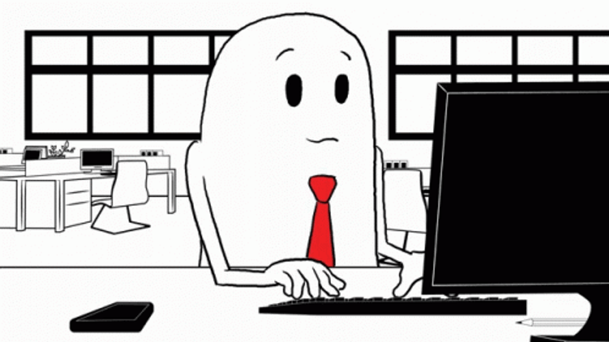Wednesday Work Meme Cartoon Drawing Serious GIF