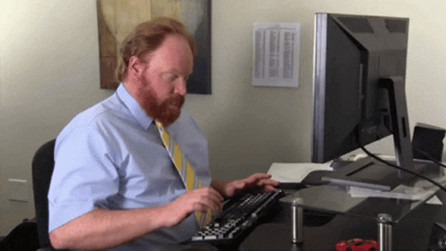 Wednesday Work Meme Man Taking Sigh GIF