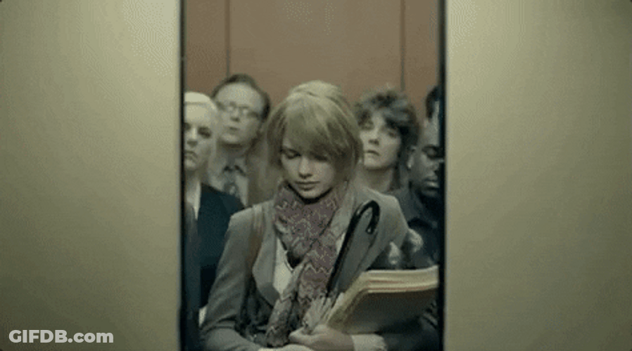 Wednesday Work Meme Taylor Swift Elevator GIF