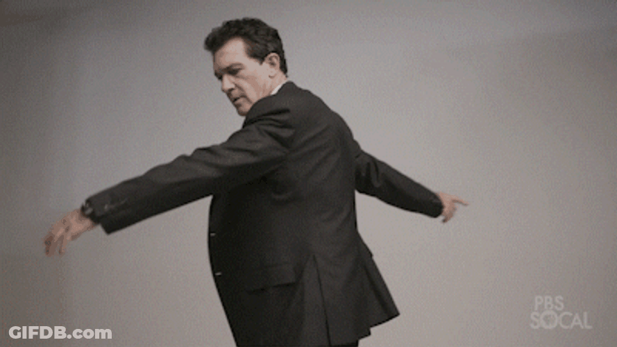 Weeee Antonio Banderas Spin GIF