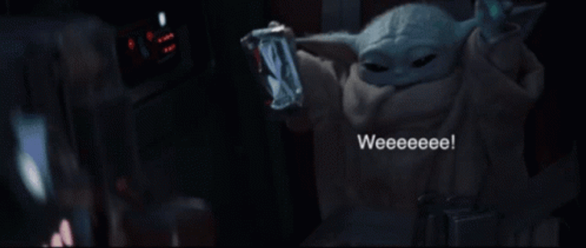 Weeee Baby Yoda GIF