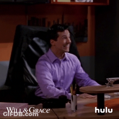 Weeee Will And Grace GIF