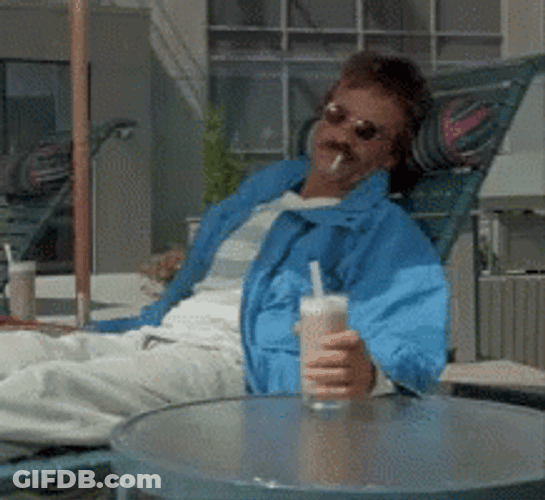 Weekend At Bernie Relaxing GIF