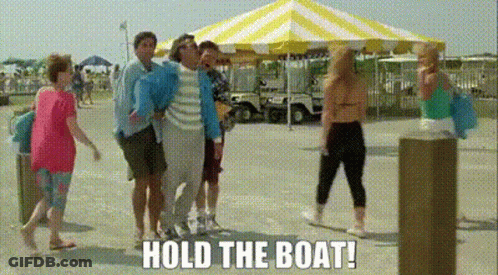 Weekend At Bernies Hold The Boat GIF