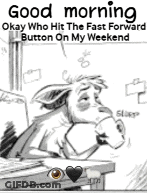 Weekend Over Welcome To Monday GIF