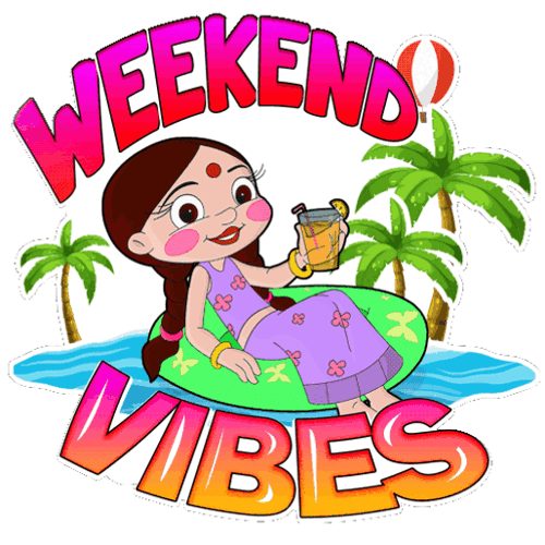 Weekend Vibes Indian Girl On A Floater GIF