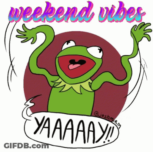 Weekend Vibes Kermit The Frog GIF