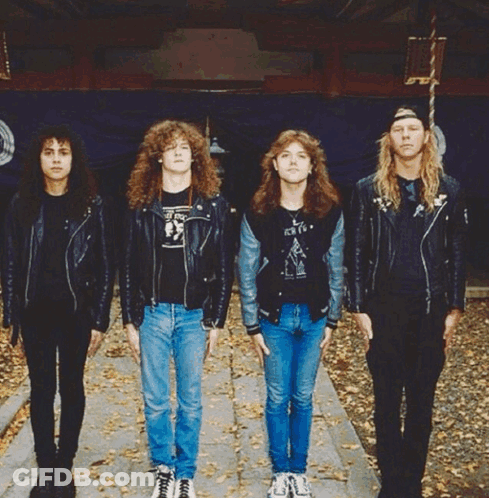 Weezer Album Cover Featuring Metallica GIF