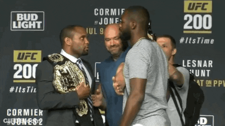 Weigh In Stare Down Brock Lesnar GIF