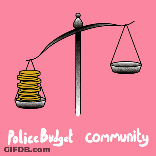 Weighing Police Budget And Community GIF