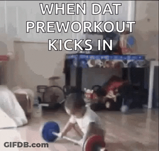 Weight Lifting Funny Baby Workout GIF