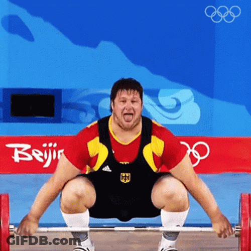 Weight Lifting Matthias Steiner Beijing Olympics GIF