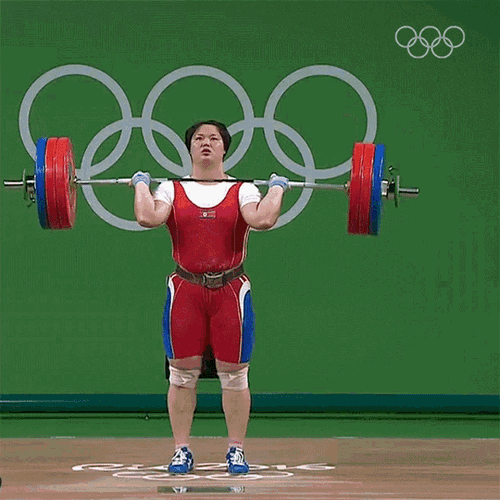 Weightlifting Kim Kuk Hyang GIF